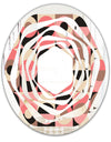 Retro Geometric Design XI - Modern Round or Oval Wall Mirror - Whirl
