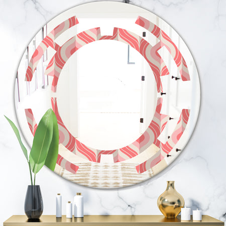 Retro Drop Design I - Modern Round or Oval Wall Mirror - Space