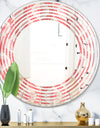 Retro Drop Design I - Modern Round or Oval Wall Mirror - Wave