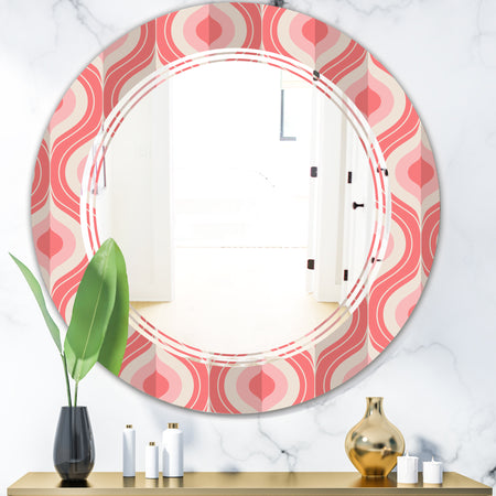 Retro Drop Design I - Modern Round or Oval Wall Mirror - Triple C