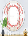 Retro Drop Design I - Modern Round or Oval Wall Mirror - Space