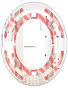 Retro Drop Design I - Modern Round or Oval Wall Mirror - Space