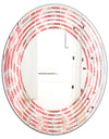 Retro Drop Design I - Modern Round or Oval Wall Mirror - Wave