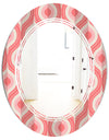 Retro Drop Design I - Modern Round or Oval Wall Mirror - Triple C