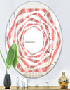 Retro Drop Design I - Modern Round or Oval Wall Mirror - Whirl