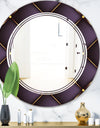 Quilted pattern - Modern Round or Oval Wall Mirror - Triple C