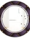 Quilted pattern - Modern Round or Oval Wall Mirror - Triple C