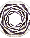 Quilted pattern - Modern Round or Oval Wall Mirror - Whirl