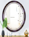 Quilted pattern - Modern Round or Oval Wall Mirror - Triple C