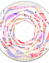 Floral Botanical Retro XIII - Modern Round or Oval Wall Mirror - Whirl