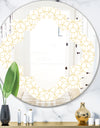 Abstract Geometrical - Modern Round or Oval Wall Mirror - Quatrefoil