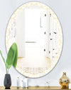 Abstract Geometrical - Modern Round or Oval Wall Mirror - Triple C