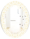 Abstract Geometrical - Modern Round or Oval Wall Mirror - Triple C