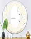 Abstract Geometrical - Modern Round or Oval Wall Mirror - Quatrefoil