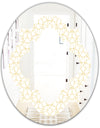 Abstract Geometrical - Modern Round or Oval Wall Mirror - Quatrefoil