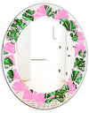 Tropical Palm Leaves III - Modern Round or Oval Wall Mirror - Leaves