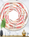Handdrawn Colorful Houses - Modern Round or Oval Wall Mirror - Whirl
