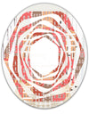 Handdrawn Colorful Houses - Modern Round or Oval Wall Mirror - Whirl