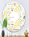 Triangular Retro Design IV - Modern Round or Oval Wall Mirror - Whirl