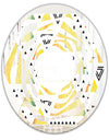 Triangular Retro Design IV - Modern Round or Oval Wall Mirror - Whirl