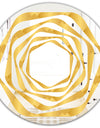 Golden Geometric I - Modern Round or Oval Wall Mirror - Whirl