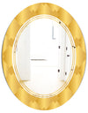 Golden Geometric I - Modern Round or Oval Wall Mirror - Triple C