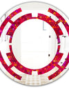 Circular Retro Design III - Modern Round or Oval Wall Mirror - Space