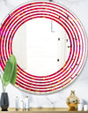Circular Retro Design III - Modern Round or Oval Wall Mirror - Wave