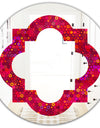 Circular Retro Design III - Modern Round or Oval Wall Mirror - Quatrefoil