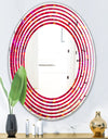 Circular Retro Design III - Modern Round or Oval Wall Mirror - Wave