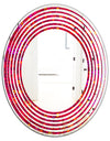 Circular Retro Design III - Modern Round or Oval Wall Mirror - Wave
