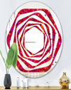Circular Retro Design III - Modern Round or Oval Wall Mirror - Whirl