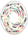Retro Square Design IV - Modern Round or Oval Wall Mirror - Whirl