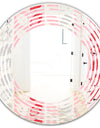 Botanical Retro Design I - Modern Round or Oval Wall Mirror - Wave
