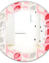 Botanical Retro Design I - Modern Round or Oval Wall Mirror - Triple C
