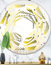 Retro Hexagon Pattern XI - Modern Round or Oval Wall Mirror - Whirl