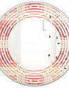 Geometric Retro Design II - Modern Round or Oval Wall Mirror - Wave