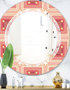 Geometric Retro Design II - Modern Round or Oval Wall Mirror - Triple C
