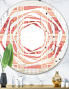 Geometric Retro Design II - Modern Round or Oval Wall Mirror - Whirl