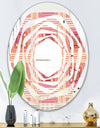 Geometric Retro Design II - Modern Round or Oval Wall Mirror - Whirl
