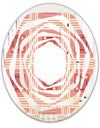 Geometric Retro Design II - Modern Round or Oval Wall Mirror - Whirl