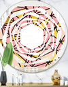 Triangular Gold Design II - Modern Round or Oval Wall Mirror - Whirl