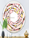 Triangular Gold Design II - Modern Round or Oval Wall Mirror - Whirl