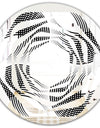 Monochrome Geometric Pattern IX - Modern Round or Oval Wall Mirror - Whirl