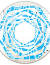 Retro Hexagon Pattern VII - Modern Round or Oval Wall Mirror - Whirl