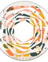Botanical Retro Design II - Modern Round or Oval Wall Mirror - Whirl
