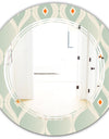 Retro Abstract Drops VII - Modern Round or Oval Wall Mirror - Triple C