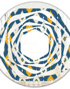 Retro Abstract Pattern II - Modern Round or Oval Wall Mirror - Whirl
