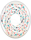 Retro Abstract Pattern Design II - Modern Round or Oval Wall Mirror - Whirl