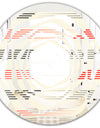 Horizontal Retro Geometrical Pattern I - Modern Round or Oval Wall Mirror - Whirl